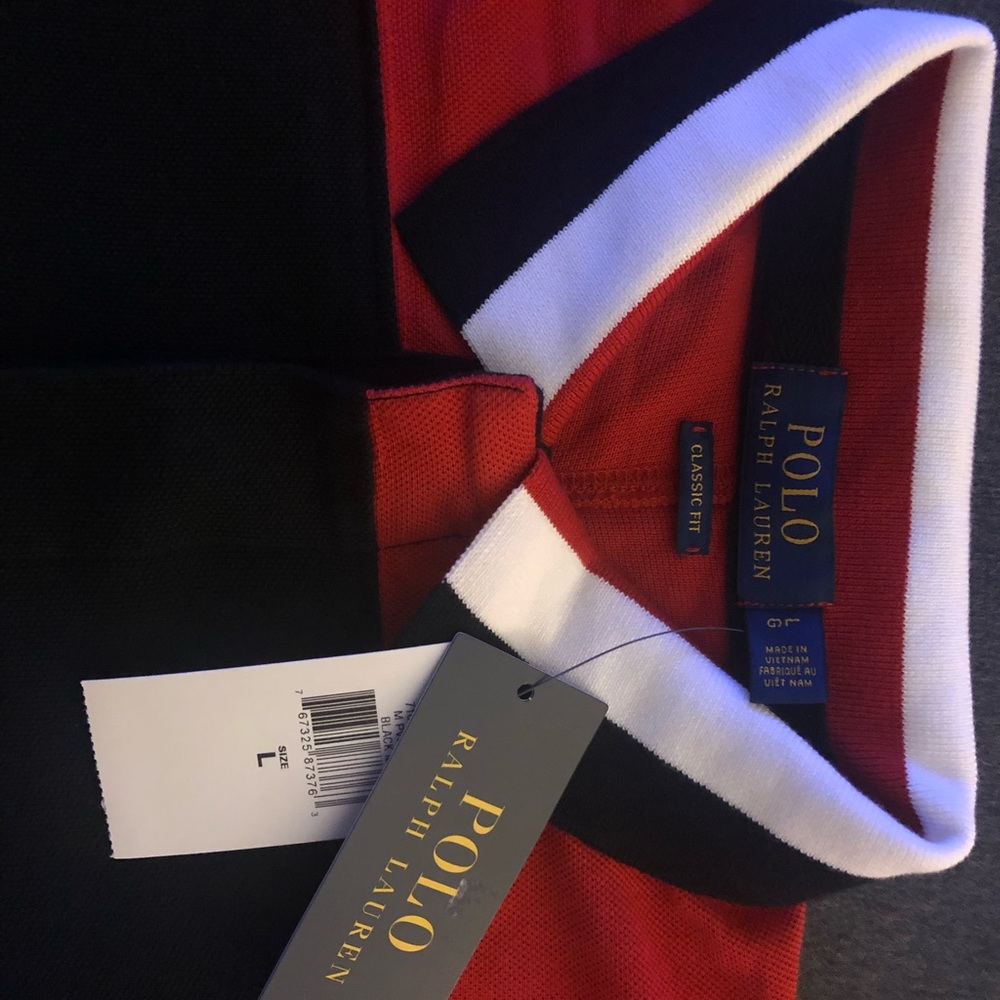 “NWT” Classic Fit P-Wing Mesh Polo - Picture 5 of 6